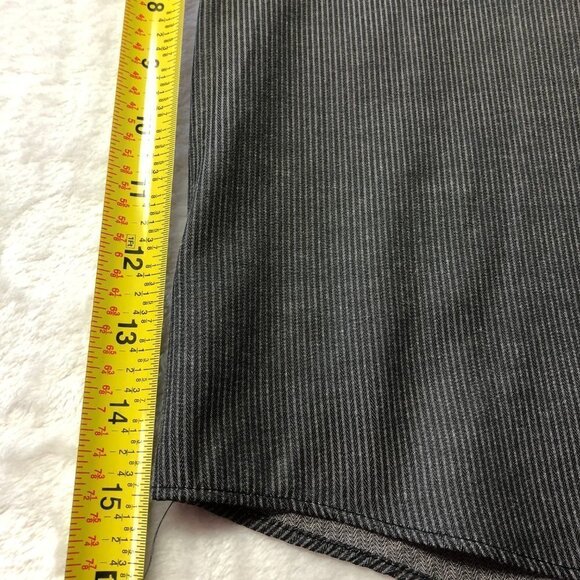 Giorgio Armani Long Sleeve Grey/Black Pinstripe Dress Shirt Size 16 - Picture 6 of 8